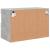 Comodă TV de perete cu lumini LED, gri beton, 60x30x40 cm GartenMobel Dekor
