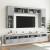 Comode TV de perete cu lumini LED 2 buc. gri beton 60x30x40 cm GartenMobel Dekor