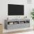 Comode TV de perete cu lumini LED 2 buc. gri beton 60x30x40 cm GartenMobel Dekor
