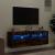 Comodă TV de perete cu LED, 2 buc. stejar fumuriu, 60x30x40 cm GartenMobel Dekor