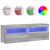 Comodă TV de perete cu LED, 2 buc, gri sonoma, 60x30x40 cm GartenMobel Dekor