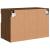 Comodă TV de perete cu lumini LED, stejar maro, 60x30x40 cm GartenMobel Dekor