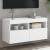Comodă TV de perete cu lumini LED, alb, 80x30x40 cm GartenMobel Dekor
