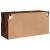 Comodă TV de perete cu lumini LED, stejar fumuriu, 80x30x40 cm GartenMobel Dekor