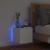 Comodă TV de perete cu lumini LED, alb, 30,5x35x30 cm GartenMobel Dekor
