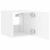 Comodă TV de perete cu lumini LED, alb, 30,5x35x30 cm GartenMobel Dekor