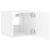 Comode TV de perete cu lumini LED, 2 buc., alb, 30,5x35x30 cm GartenMobel Dekor