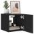 Comode TV de perete cu lumini LED, 2 buc., negru, 30,5x35x30 cm GartenMobel Dekor