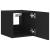 Comode TV de perete cu lumini LED, 2 buc., negru, 30,5x35x30 cm GartenMobel Dekor