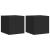 Comode TV de perete cu lumini LED, 2 buc., negru, 30,5x35x30 cm GartenMobel Dekor