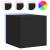 Comode TV de perete cu lumini LED, 2 buc., negru, 30,5x35x30 cm GartenMobel Dekor