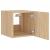 Comodă TV de perete cu LED, 2 buc. stejar sonoma, 30,5x35x30 cm GartenMobel Dekor