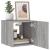 Comode TV cu lumini LED, 2 buc., gri sonoma, 30,5x35x30 cm GartenMobel Dekor