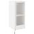 Comodă TV de perete cu lumini LED, alb, 30,5x35x70 cm GartenMobel Dekor