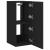 Comodă TV de perete cu lumini LED, negru, 30,5x35x70 cm GartenMobel Dekor