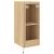 Comodă TV de perete cu lumini LED, stejar sonoma, 30,5x35x70 cm GartenMobel Dekor