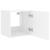 Comodă TV de perete cu lumini LED, alb, 40,5x35x40 cm GartenMobel Dekor