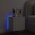 Comodă TV de perete cu lumini LED, alb, 40,5x35x40 cm GartenMobel Dekor