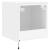 Comodă TV de perete cu lumini LED, alb, 40,5x35x40 cm GartenMobel Dekor