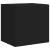 Comodă TV de perete cu lumini LED, negru, 40,5x35x40 cm GartenMobel Dekor