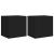 Comode TV de perete cu lumini LED, 2 buc., negru, 40,5x35x40 cm GartenMobel Dekor