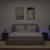 Comode TV de perete cu lumini LED, 2 buc., negru, 40,5x35x40 cm GartenMobel Dekor