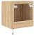 Comodă TV de perete cu lumini LED, stejar sonoma, 40,5x35x40 cm GartenMobel Dekor