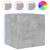 Comodă TV de perete cu lumini LED, gri beton, 40,5x35x40 cm GartenMobel Dekor