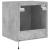 Comodă TV de perete cu lumini LED, gri beton, 40,5x35x40 cm GartenMobel Dekor