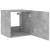 Comodă TV de perete cu lumini LED, gri beton, 40,5x35x40 cm GartenMobel Dekor