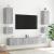 Comode TV cu lumini LED, 2 buc., gri sonoma, 40,5x35x40 cm GartenMobel Dekor