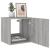 Comode TV cu lumini LED, 2 buc., gri sonoma, 40,5x35x40 cm GartenMobel Dekor