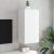Comodă TV de perete cu lumini LED, alb, 40,5x35x80 cm GartenMobel Dekor