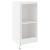 Comodă TV de perete cu lumini LED, alb, 40,5x35x80 cm GartenMobel Dekor