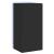 Comodă TV de perete cu lumini LED, negru, 40,5x35x80 cm GartenMobel Dekor