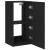 Comodă TV de perete cu lumini LED, negru, 40,5x35x80 cm GartenMobel Dekor