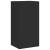 Comodă TV de perete cu lumini LED, negru, 40,5x35x80 cm GartenMobel Dekor