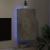 Comodă TV de perete cu lumini LED, gri beton, 40,5x35x80 cm GartenMobel Dekor