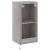Comodă TV de perete cu lumini LED, gri sonoma, 40,5x35x80 cm GartenMobel Dekor