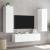 Comodă TV de perete cu lumini LED, alb, 60x35x31 cm GartenMobel Dekor