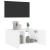 Comodă TV de perete cu lumini LED, alb, 60x35x31 cm GartenMobel Dekor