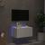Comodă TV de perete cu lumini LED, alb, 60x35x31 cm GartenMobel Dekor