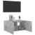 Comodă TV de perete cu lumini LED, gri beton, 60x35x31 cm GartenMobel Dekor