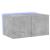 Comodă TV de perete cu lumini LED, gri beton, 60x35x31 cm GartenMobel Dekor