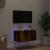 Comodă TV de perete cu lumini LED, stejar fumuriu, 60x35x31 cm GartenMobel Dekor