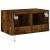 Comodă TV de perete cu lumini LED, stejar fumuriu, 60x35x31 cm GartenMobel Dekor