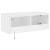 Comodă TV de perete cu lumini LED, alb, 80x35x31 cm GartenMobel Dekor