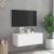 Comodă TV de perete cu lumini LED, alb, 80x35x31 cm GartenMobel Dekor