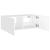 Comodă TV de perete cu lumini LED, alb, 80x35x31 cm GartenMobel Dekor