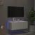 Comodă TV de perete cu lumini LED, alb, 80x35x31 cm GartenMobel Dekor